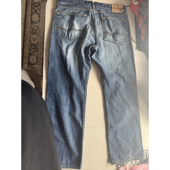 American Eagle Outfitters Distressed Blue Jeans Size 36x32 - Picture 2 of 5